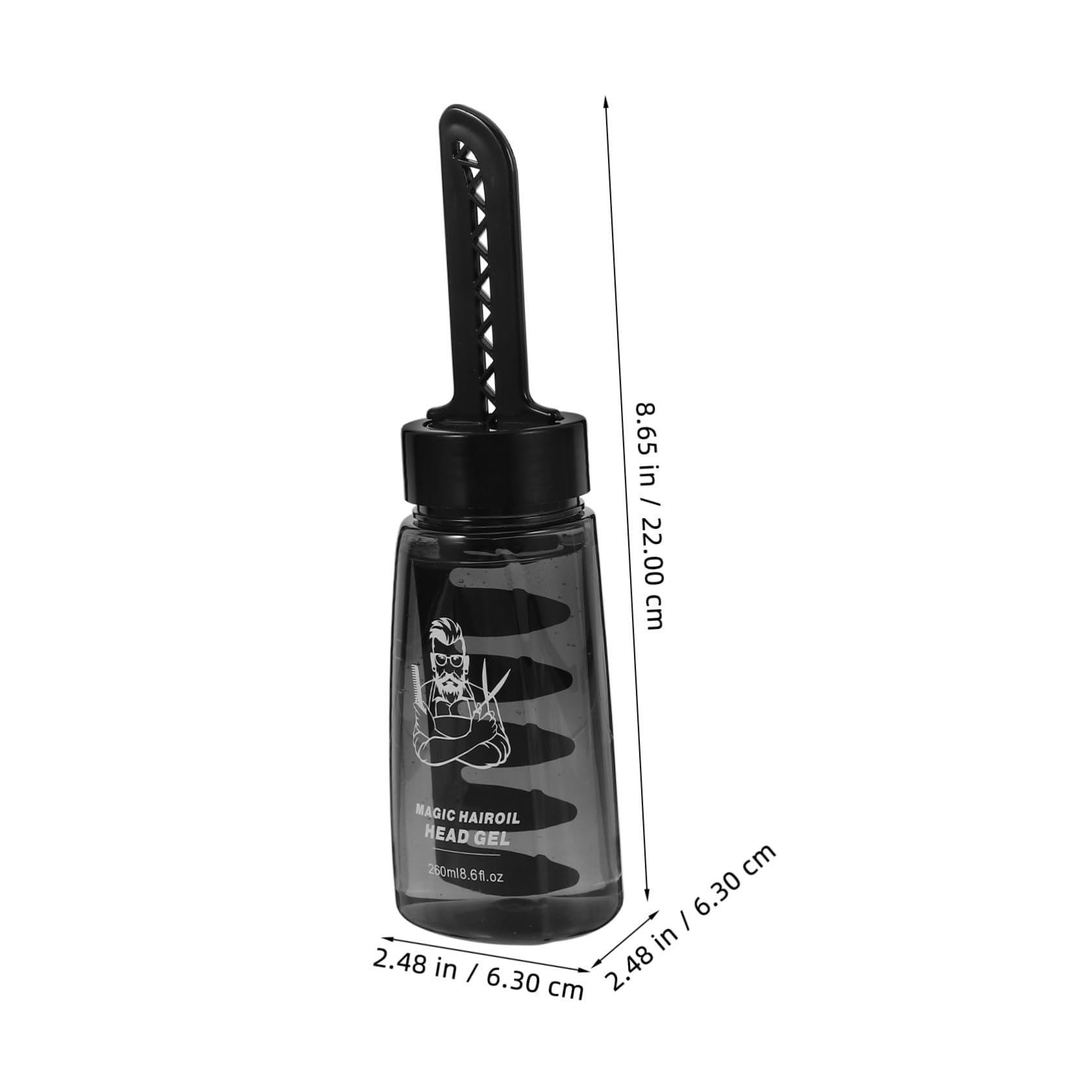 Healvian 3 Stück Haargel Dose 260ml Schwarz aus Kunststoff Leichtes Auftragen und Einfaches Styling für Herren für Friseure und Professionelle Haarpflege