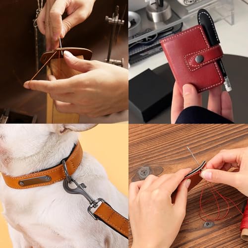 Hilo encerado de 12 colores para coser con cuerda de poliéster miniatura 7