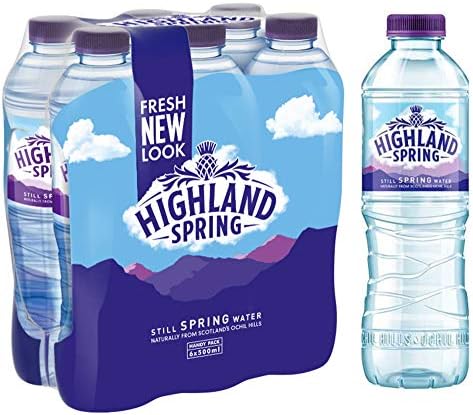 Highland Spring Water Still PET - 500 ml (Pack of 6)