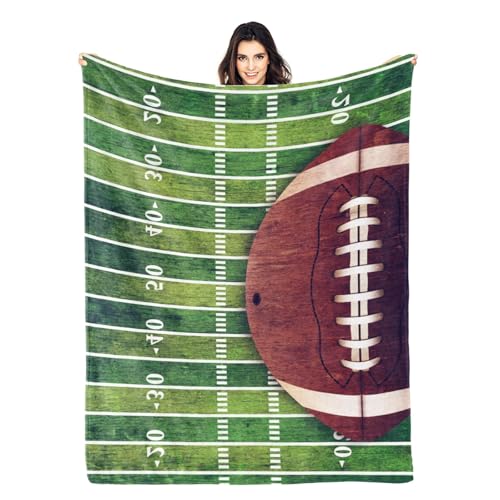 Football Blanket Soft Warm Throw Blanket for Couch...