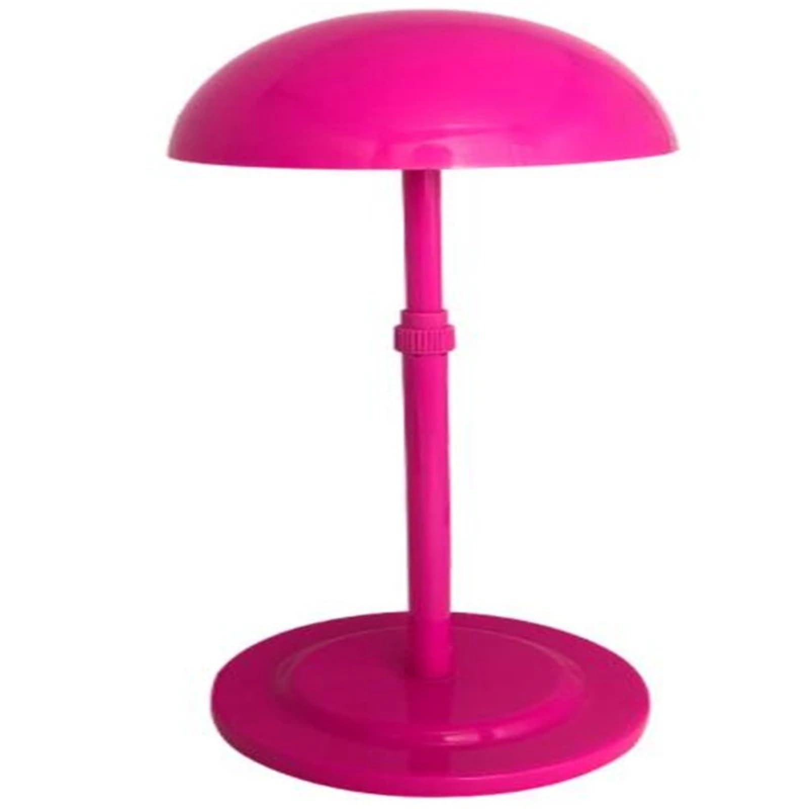 FDzkrtvm Plastic Folding Wig Stand, Wig Stand Adjustable Plastic Holder Portable Non-Slip Easy Assembly Multicolor(Rose Red)