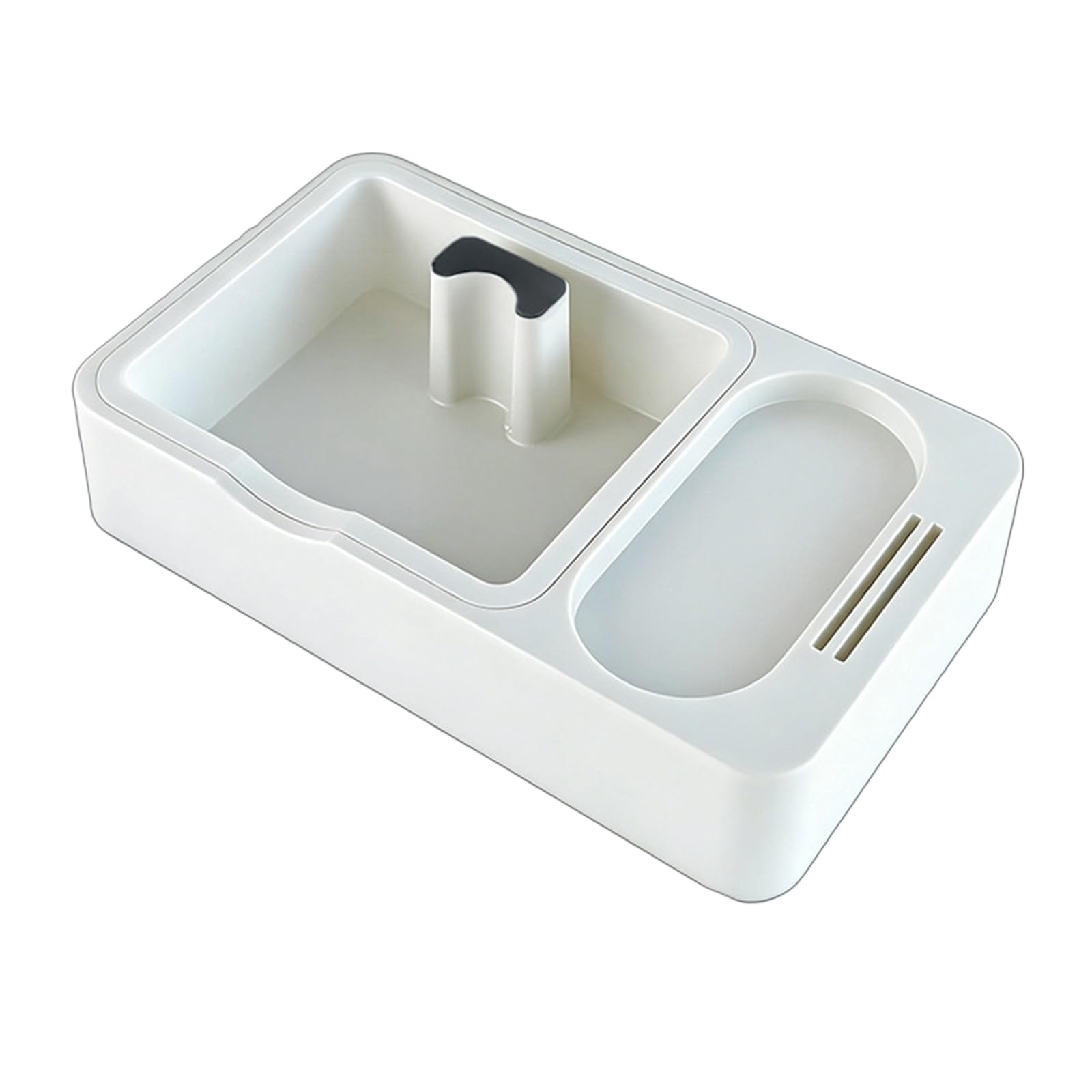 Ekoama Strong ABS Coffee Knock Box With Soft Base For Espresso Grounds And Gentle Disposal