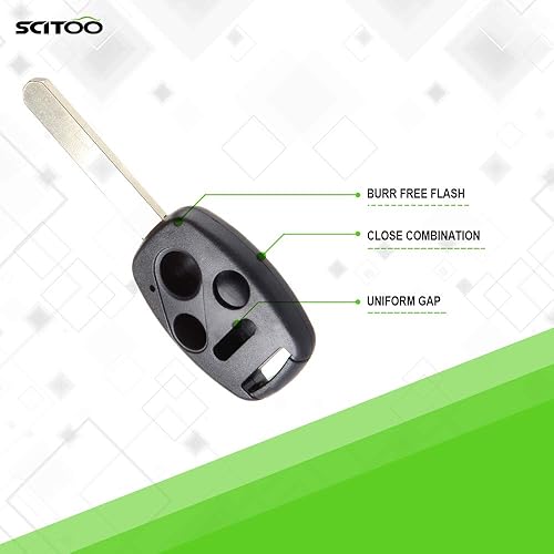 Miniatura 5 de SCITOO 1 funda para llavero para Honda para Accord para Civic CR-V para Odyssey para Pilot for Insight para CR-Z para Fit 2006-2015 KR55WK49308 N5F