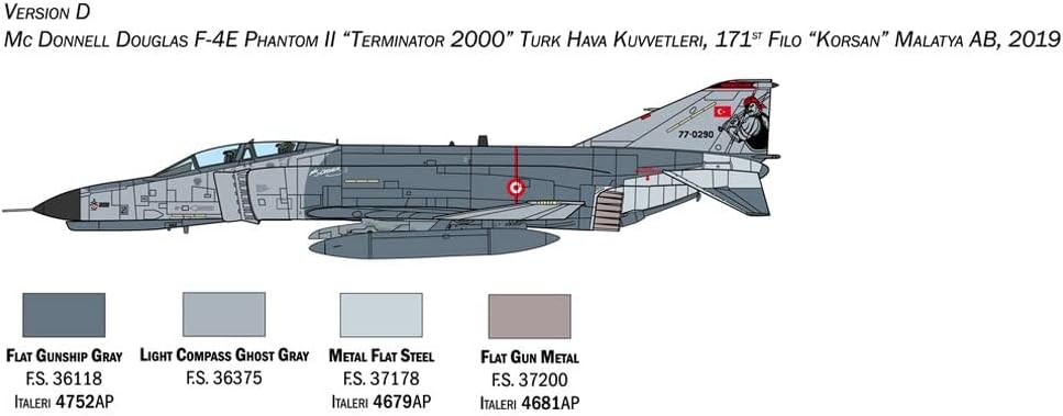 Italeri F-4E/F Phantom II Scale 1 : 72, Fighter Aircrafts