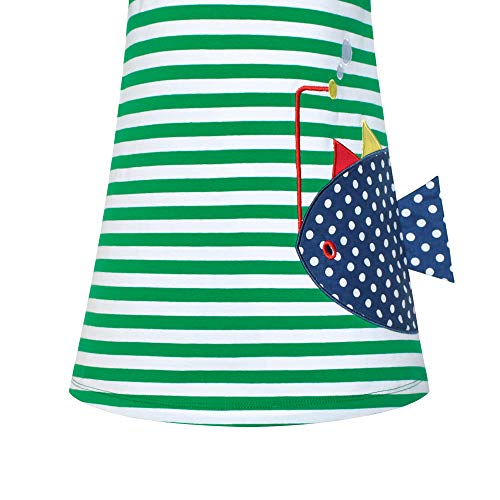 Sunny Fashion Girls Casual Dress Cotton Long Sleeve Kite Cloud Embroidered3