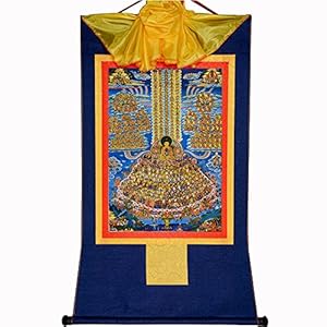 Gandhanra Shakyamuni Zufluchtsbaum Thangka Wandbehang