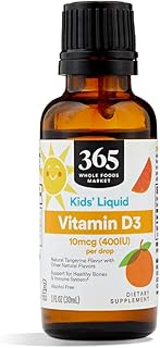 365 by Whole Foods Market, Vitamin D-3 Liquid 400Iu Tangerine Flavor, 1 Ounce