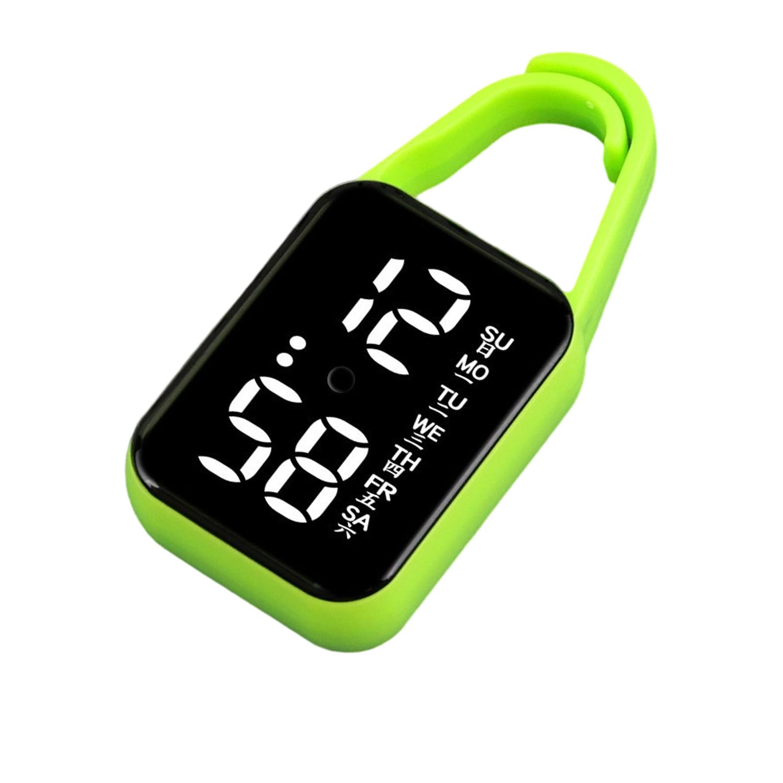 FHFGBEN Portable Keychain Electronic Clock, Digital Pocket Watch, Small, Keychains Stop, Rings, for School Exams Miniature Pocket with Keychain