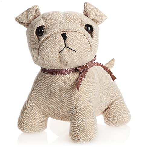 COM-FOUR® Türstopper - schwerer Türhalter - süßes Hundedesign - funktionelles Wohnaccessoire - Stopper für Fenster und Türen, optimal bei Durchzug (Hund Bella)