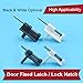 Fielect 2Pcs Canopy Hatch Lock Latches for RC Airplane Cockpit Cover Fixing 23.5x13x8mm Black
