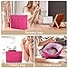 Wudimeitt Cosmetic bag Makeup bag Preppy Cute Corduroy Toiletry bag for women travel essentials (Rosy heart)