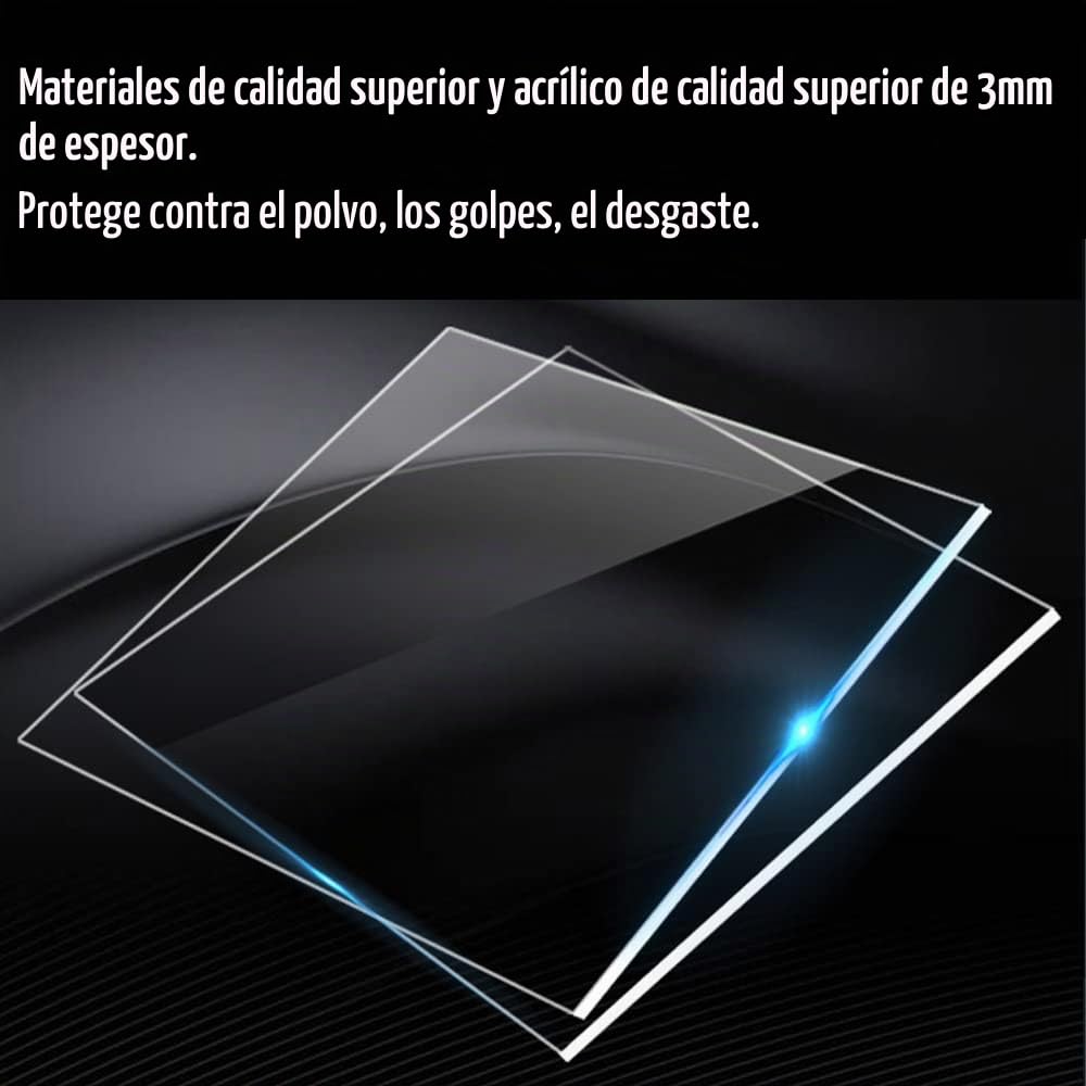 Joody 2 niveles escaparate vitrina acrílica para colección figura de coche en miniatura, caja transparente puerta, estante antipolvo (30 x 10 x 26,8 cm)