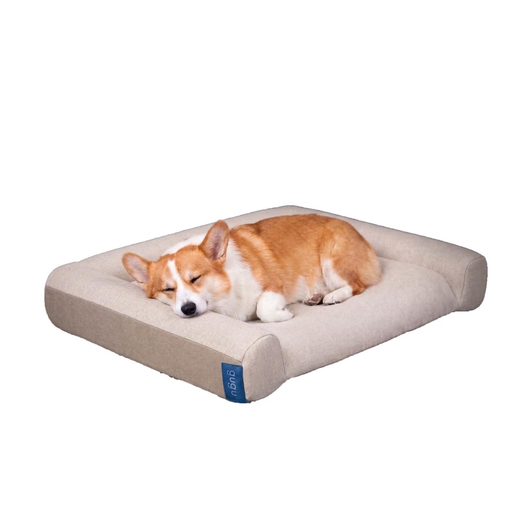 gugu スリープペット　犬　ベッド M ベージュ 値下げしました Amazon | グーグースリープ 犬 ペットベッド 洗える 足腰にやさしい