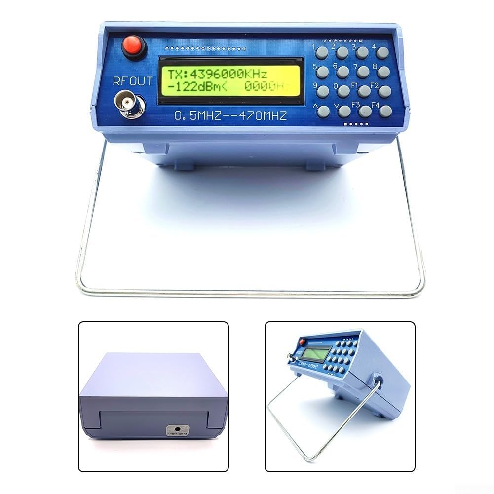 Generatore di segnale radio RF, generatore di segnale citofono, generatore di segnale radio FM da 0,5 MHz a 470 MHz, 210 x 160 x 70 mm