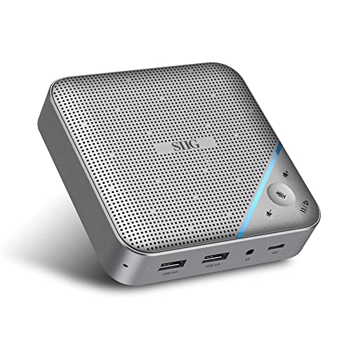 SIIG USB-C Mini Dock with Conference Speaker, 4K HDMI, 85W PD, JU-DK0S11-S1