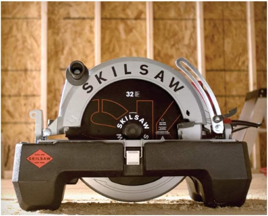 Free Shipping Offer Skilsaw SPT70V-11 SUPER SAWSQUATCH 16-5/16-Inch Worm Drive Circular Saw Bundle with 32 Tooth ATB General Saw Blade (16-5/16-Inch) (2 Items)