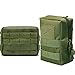 Hoanan Molle Pouches, Tactical Admin Pouch Compact EDC Utility Gadget Gear Pouch Military Carry Accessory Belt Hanging Waist Bag(army green)
