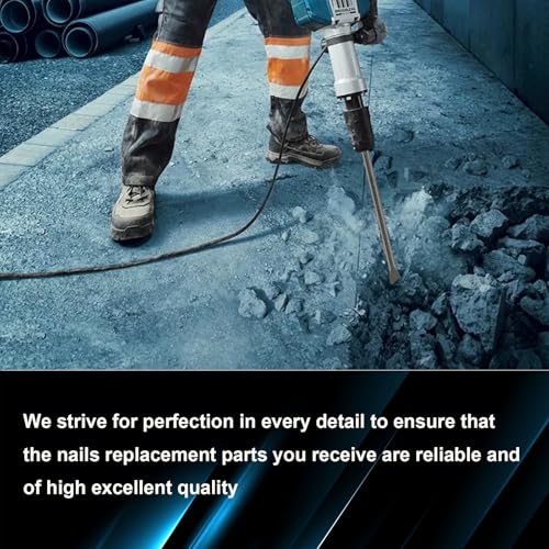 Image of Pneumatic Chisel 3 /8 inch x 18 inch Point Tip Round Taper Punch and Air Cold Chisel, 0.401 Inch Shank Air Tool Suitable for Air Hammer, Cr-Mo Alloy Steel