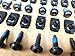 1997 to 2006 Jeep Wrangler TJ Bumper End Cap Torx Screws and U-Nuts 36 pc 'KIT