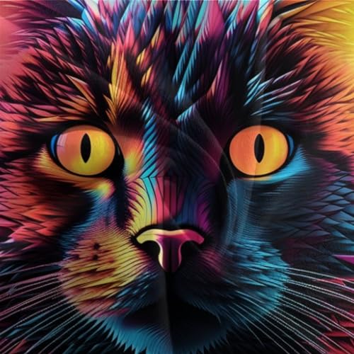 Parure de lit chat 3D microfibre de qualité supérieure lit double - 7