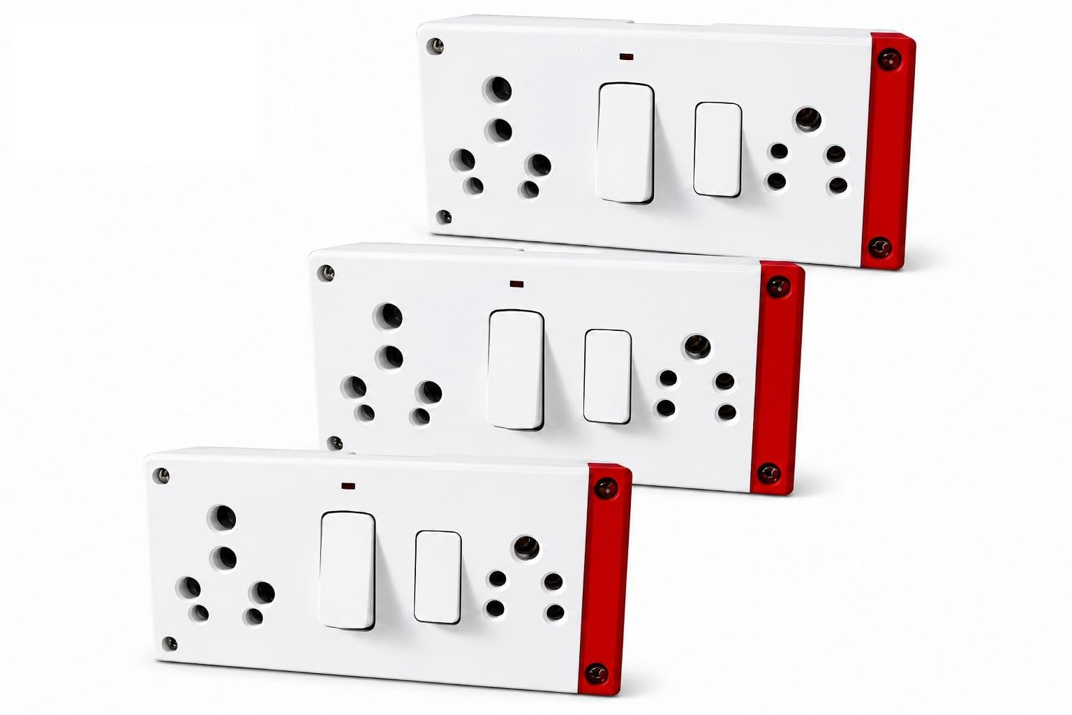 Combined Box 16 and 6 Amp With Universal Socket, Master Switch, LED Indicator | 240V Power Utility Box for Home, Office & Appliances | Without Wire, 6 Month Warranty, (Pack of- 3)-image-20