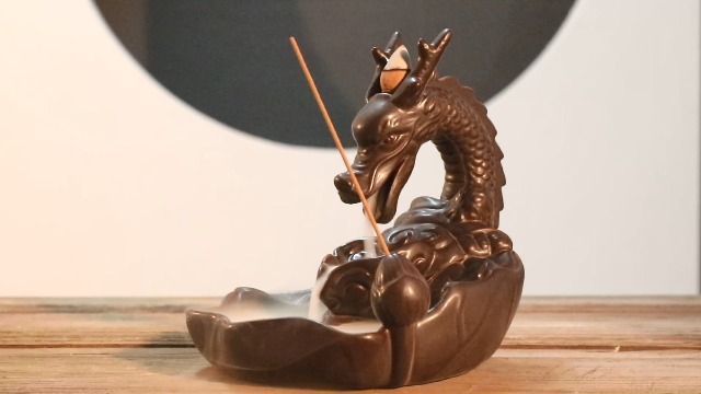Dragon Incense Burner Ceramic Backflow Handcraft Incense