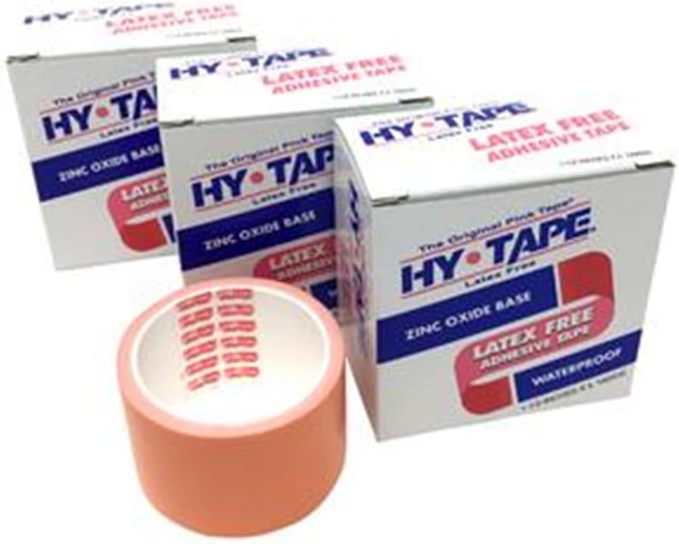 Hy-Tape Pink Tape, 1" x 5 yards (PACK OF 3), 10LF - Pink Medical Waterproof Surgical Tape