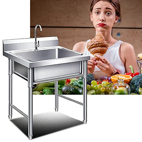 Lavello da cucina: il lavello da cucina è realizzato in acciaio inossidabile 304 di alta qualità. modanatura di un pezzo, con una superficie lucida e un effetto duraturo, che sembra lucido e che sarà sicuramente brillante come una cucina! liscio, resistente all'usura e ai graffi, super facile da pulire e mantenere igienico, durevole e di lunga durata. La struttura robusta ha un bell'aspetto, un migliore effetto anti-corrosione e un aspetto lucido.