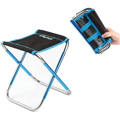Ultralight Portable Folding Camping Stool for Outdoor Fishing Hiking Backpacking Travelling(XL:13"x14"x15";Large:11.8"x11"x11.4"; Medium:8.3"x9.5"x 11")