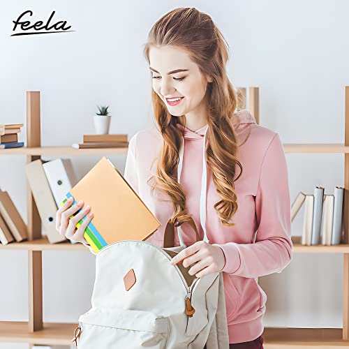 32 Pack Composition Notebooks Bulk, Feela Kraft Cover Lined Blank College Ruled Composition Travel Journals With Rainbow Spines For Women Students Business, 60 Pages, 8.3”X 5.5”, A5, 8 Colors #TOP7