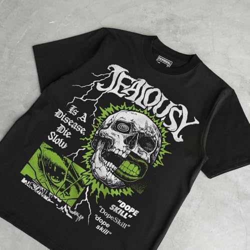 Image of DopeSkill Halloween Graphic Tee Streetwear Hip Hop Hypebeast Unisex T-Shirt Sneaker Colour Matching Shirts Spooky Graphic