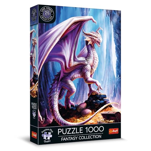 Trefl Premium Plus Quality - Puzzle Fantasy Collection : Gardien du Trésor - 1000 pièces, Série d’Images du Monde Fantastique, Anne Stokes, pour Adultes et Enfants...