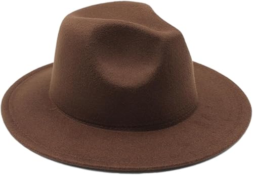 Miniatura 10 de Sombrero Fedora clásico de ala ancha para niños y niñas, gorra de panamá