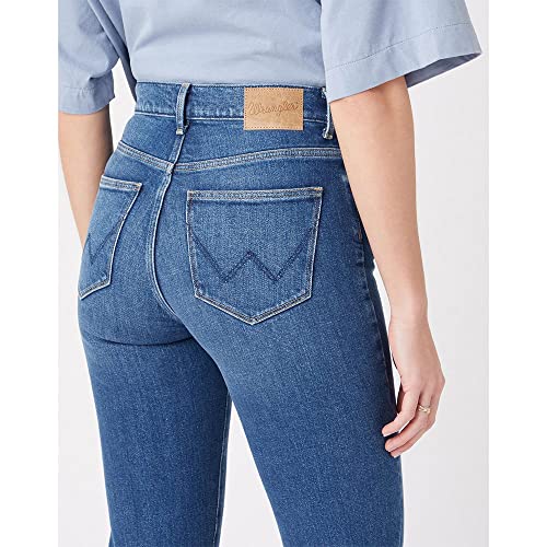 Wrangler Damen steil Straight, Airblue, 42W / 32L EU – Ansicht 3