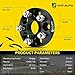YHTAUTO 5x100mm Hub Centric Wheel Spacers 1 Inch Fits Subaru Outback, Legacy, Impreza, Scion, Toyota, Saab Tire Spacers w/ M12x1.25 Studs, 56.1mm Hub Bore 5 Lug 4PCS Black