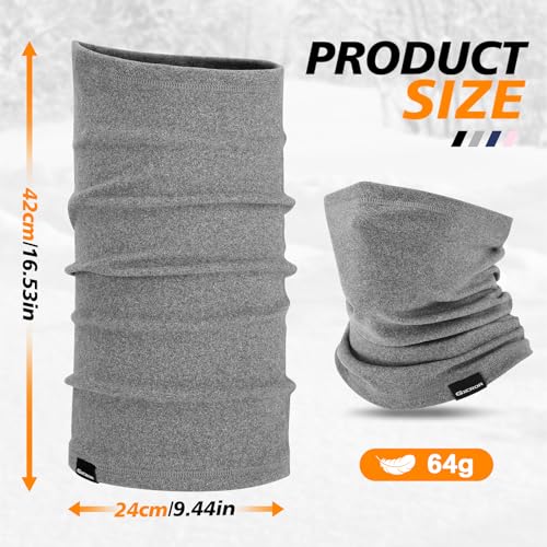 GXCROR Aquecedor De Pescoço Máscara Facial De Inverno Fleece Neck Gaiter Ski Face Cover Cachecol Par