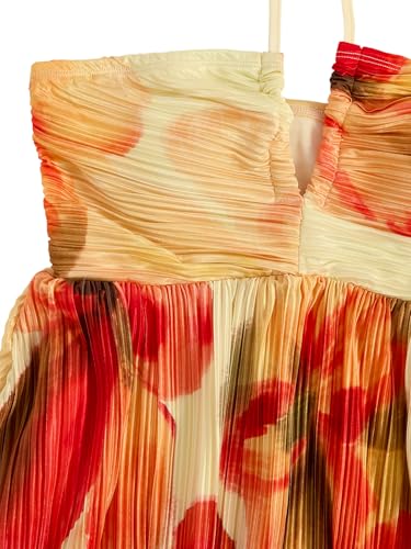 Image of SOLY HUX Women's Tie Dye Cami Dress Halter Backless Sleeveless A Line Short Summer Dresses Sundress