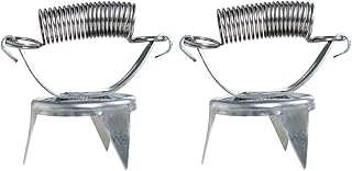 2pcs Stainless Steel Ceramic Glaze Clips for Pottery Projects, Silver