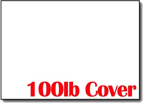 Heavy Duty Thick White 3" x 5" Index Cards/Flash Cards 100 Cards