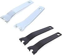 Vista 2 de Juego de 2 amoladoras angulares llave inglesa Kit de tuerca de brida de metal exterior interior tuerca de bloqueo piezas para amoladora angular 100