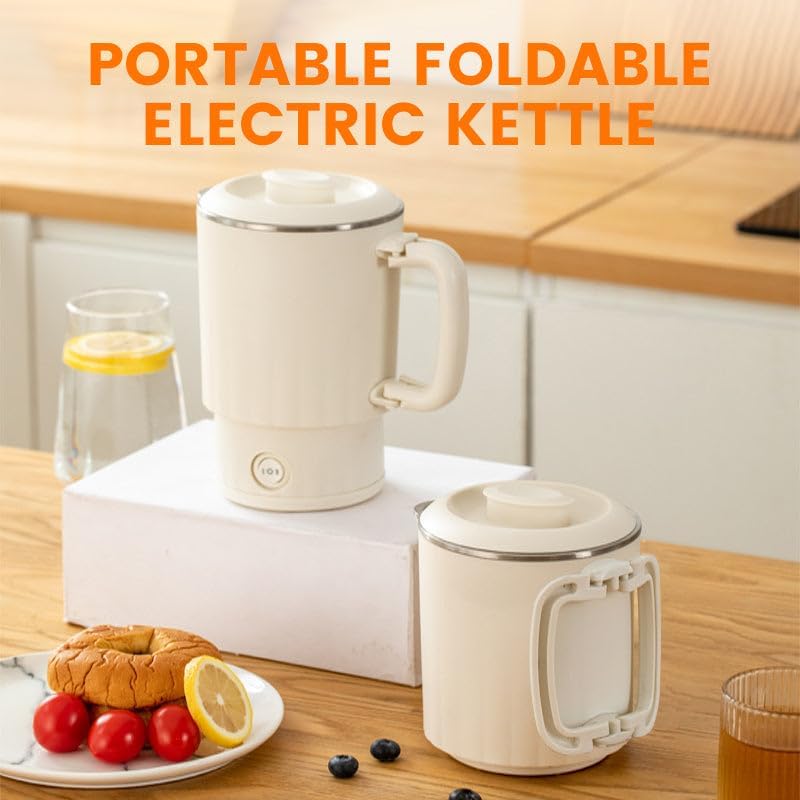 Portable Foldable Electric Kettle, 800ML Travel Foldable Electric Kettles, 304 Stainless Steel Collapsible Electric Kettle with Dual Modes, for RV, Trip, Camping (316 Stainless Steel, 220V(AUS))