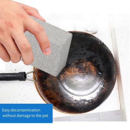 Culinavog 4 Stück Reinigungsblock für Grillsteine, Bimsstein Reiniger Bürsten, Wiederverwendbar Natürlicher Bimsstein, BBQ Reinigungs Werkzeug für Grill/Küche/Dusche/Bad/Waschbecken/Backofen