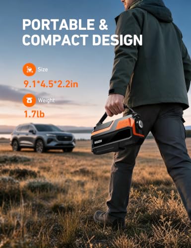 Image of AstroAI M10 6000A 150PSI Car Jump Starter with Air Compressor - 12V Portable Battery Booster (All Gas /12.0L Diesel), Smart Tire Inflator, Heavy-Duty Jumper Cables, Power Bank, LED Light, Storage Case
