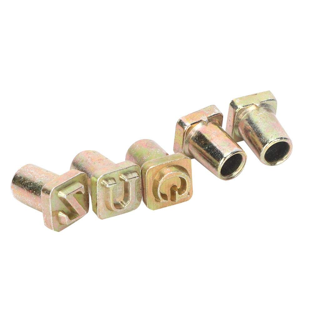 sellos de piel con letras de 6 mm para grabado de piel con alfabeto y herramienta de tallado para manualidades y cuero