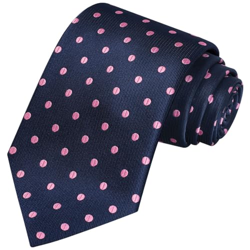 Image of KissTies Mens Necktie Polka Dot Ties For Men Classic Dressing Tie + Gift Box