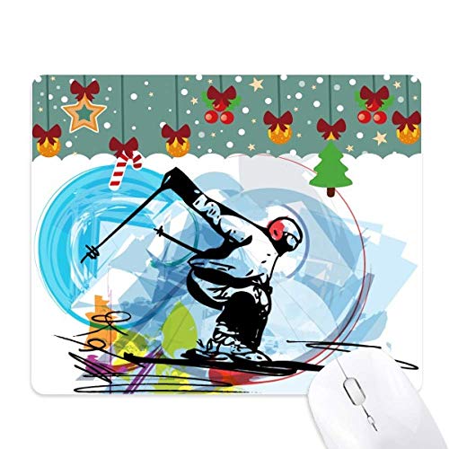 Tapis de souris freestyle ski en caoutchouc idéal pour le jeu de bureau