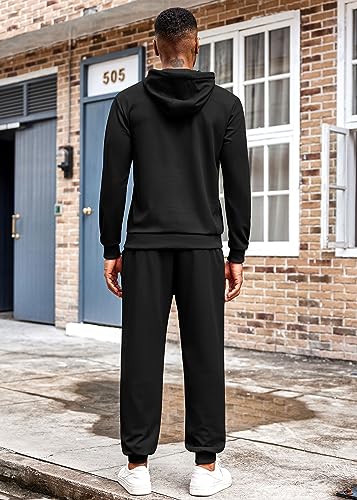 COOFANDY Men's Tracksuit 2 Piece Hoodie Athletic Sweatsuits Casual Jogging Suit Sets3