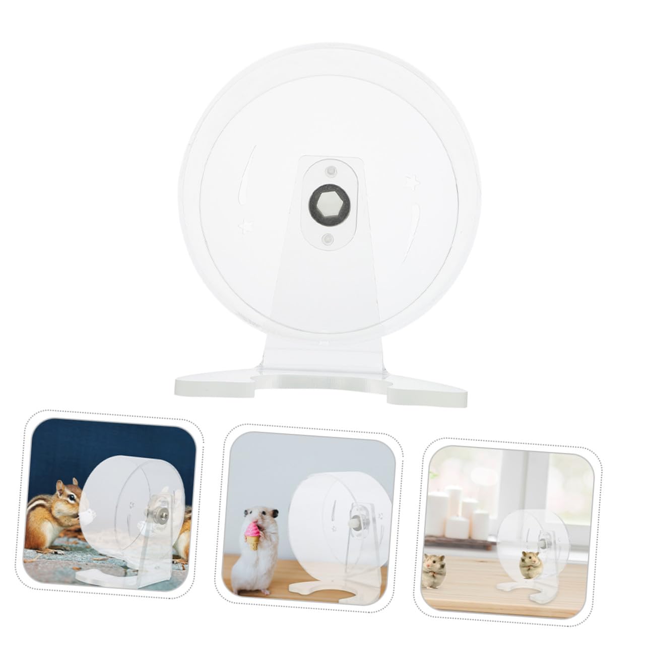 Rueda para Hámster con Soporte para Ratones Silenciosa para Ejercicio De Hámster para Mascotas Pequeñas Silenciosa Juguete De Ejercicio Silencioso para Jerbos