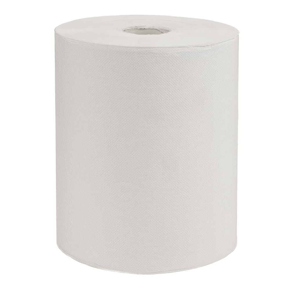 EZ-Pull Premium - Toallas de mano de papel de alimentación central, 2 capas, certificado FSC, blanco, 6 rollos x 600 hojas, P2C600