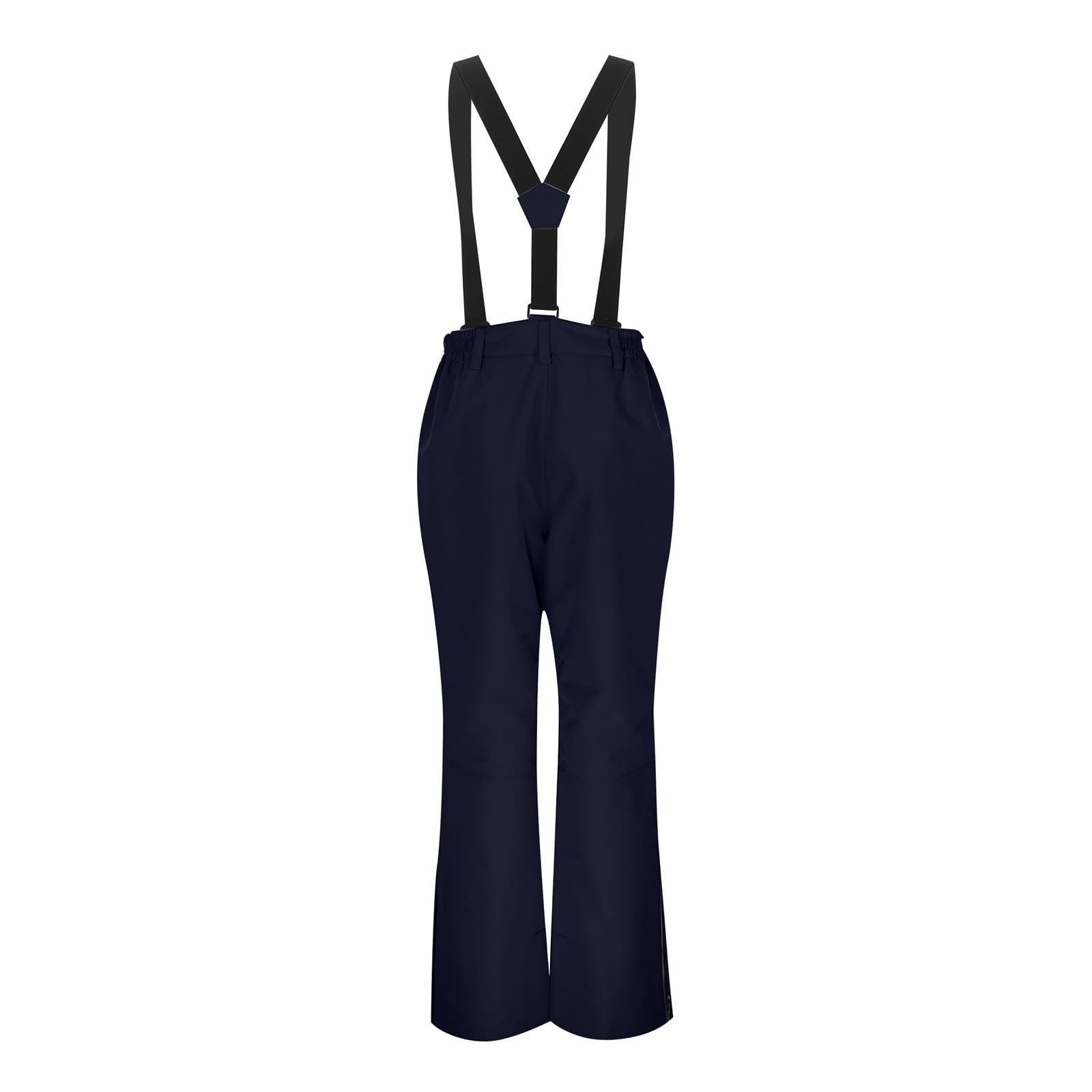 Pantalon de Ski pour Femme à Bretelles Salopette Couleur Pure avec Poches Pantalons De Snowboard d'hiver Chaud Imperméable Coupe-Vent Amovible Pantalons Softshell Salopette Épais Outdoor